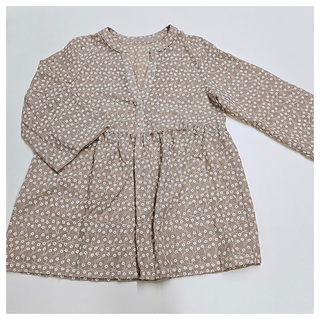 Tunika in beige mit Stickerei