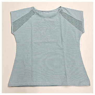 Kurzarm Shirt mit Einsätzen