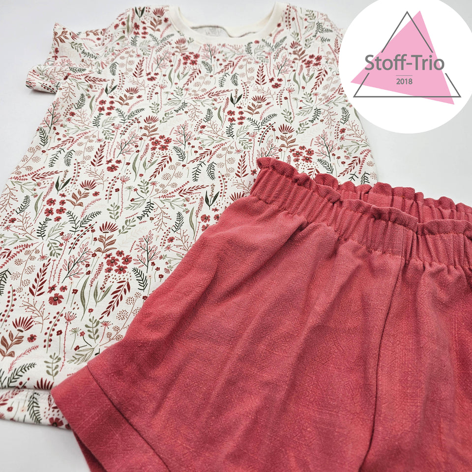 Shirt mit Hose aus Viskose Leinen