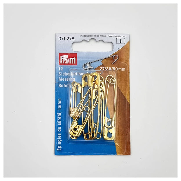 Sicherheitsnadeln Messing 27/38/50mm von Prym