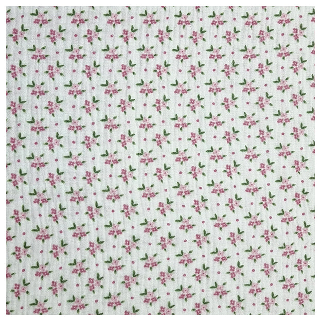 Musselin Baumwolle Rosen in rosa