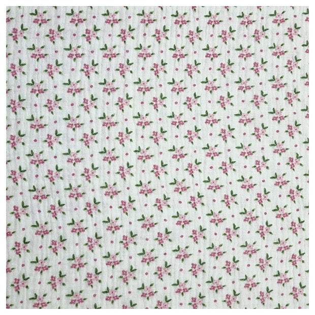 Musselin Baumwolle Rosen in rosa