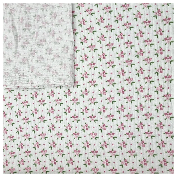 Musselin Baumwolle Rosen in rosa