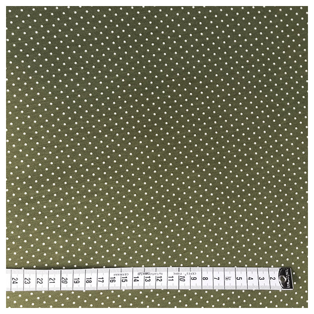 Jersey Punkte grün und weiß