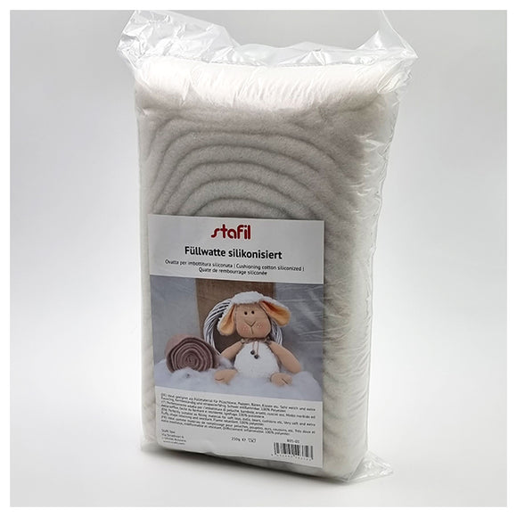 Füllwatte silikonisiert weiß 250g
