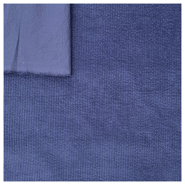 Cordstoff blau