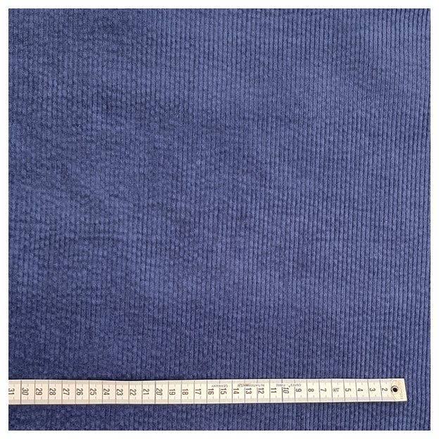 Cordstoff blau