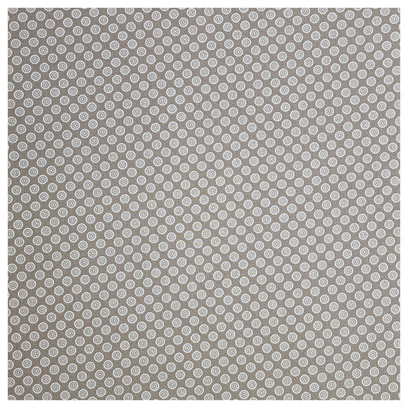 Baumwoll-Popelin Kreise sand