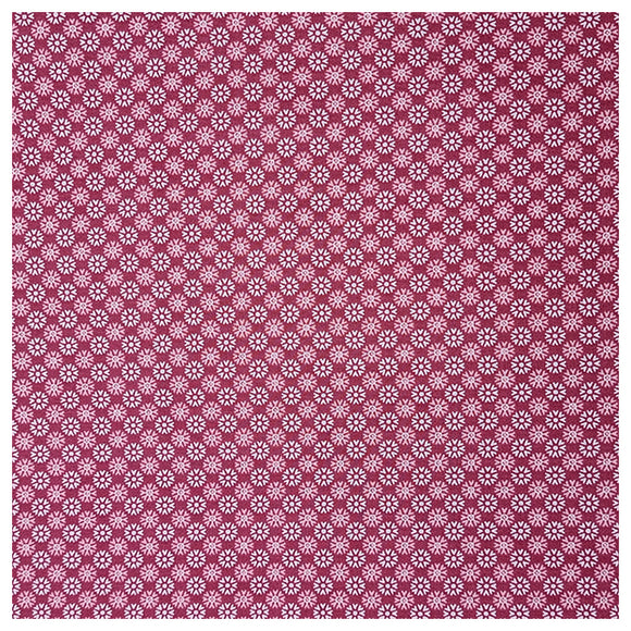 Baumwoll-Popelin kleine Blumen dark rose