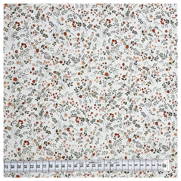 Jersey Digital Wildblumen ecru