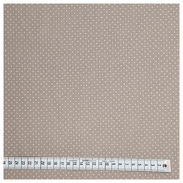 Baumwolle mini Tupfen sand und weiß