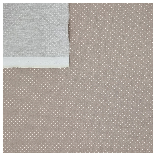 Baumwolle mini Tupfen sand und weiß