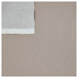 Baumwolle mini Tupfen sand und weiß