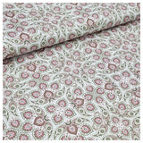 Baumwollsatin Siena hellgrün und rosa