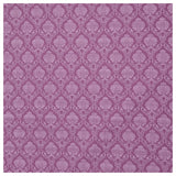 Baumwolle Ornamente Halbdruck zartes violett und weiß