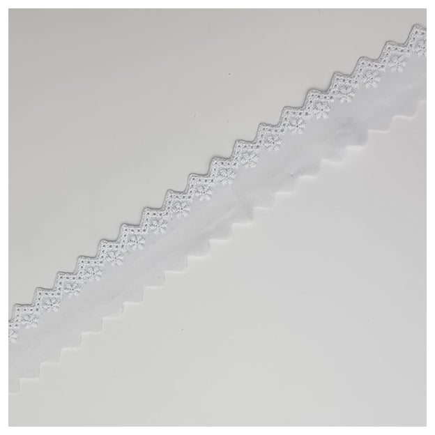 Festonspitze 35mm weiß