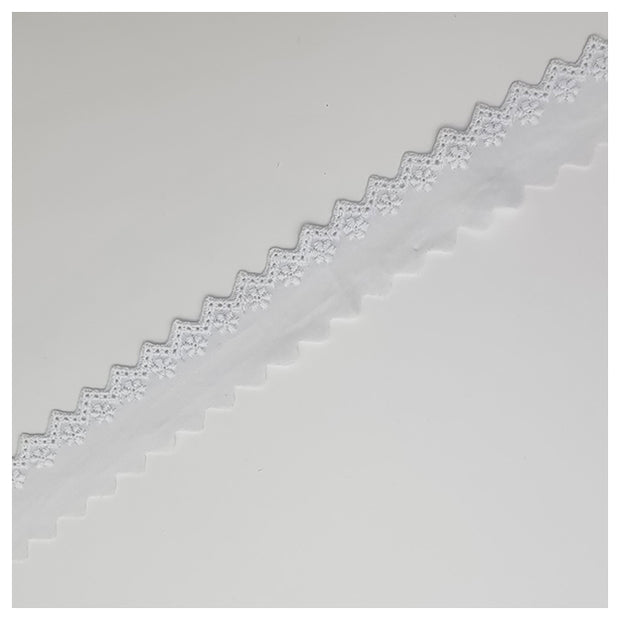 Festonspitze 35mm weiß