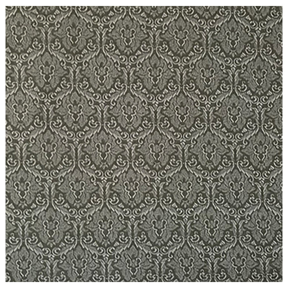 55cm Baumwollsatin Ornamente Halbdruck grün und weiß
