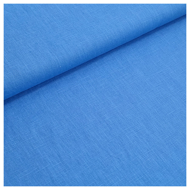 Leinen uni blau