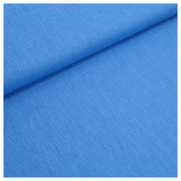 Leinen uni blau