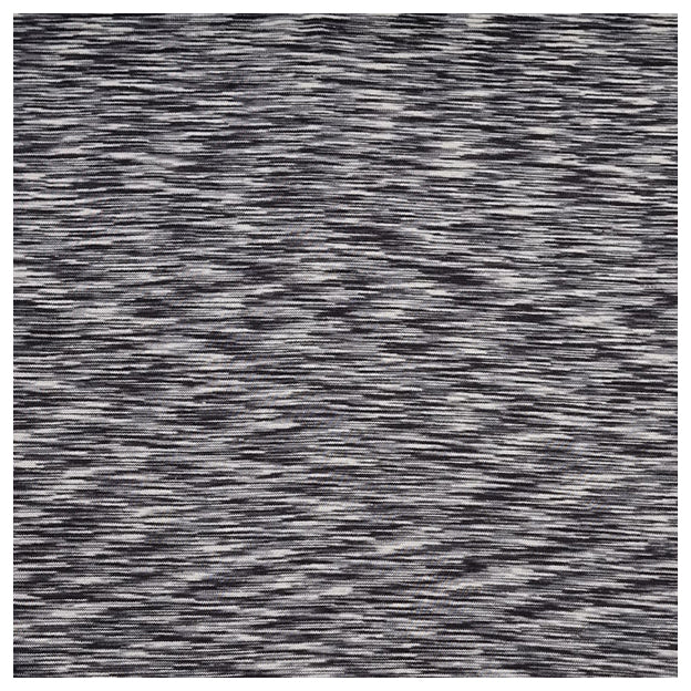 Bündchen hellgrau und weiß meliert