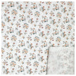 Baumwoll-Popelin Digital Blümchen weiß