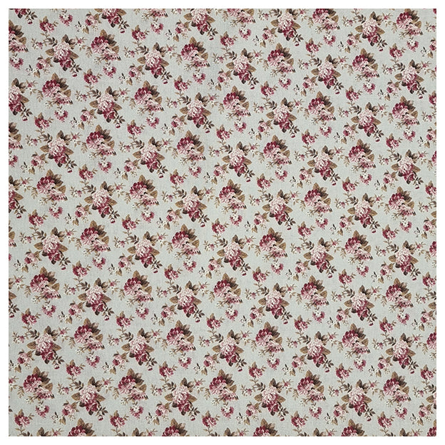 Baumwoll-Popelin Digital kleine Rosen hellgrau