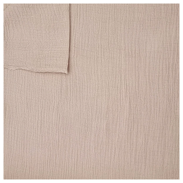 Musselin Baumwolle beige
