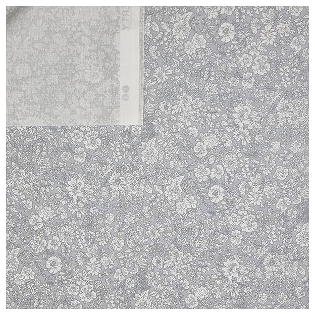 Baumwollstoff Emily Belle grau