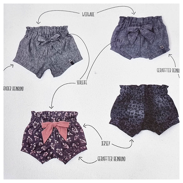 Papierschnittmuster sunny Shorts 56-134