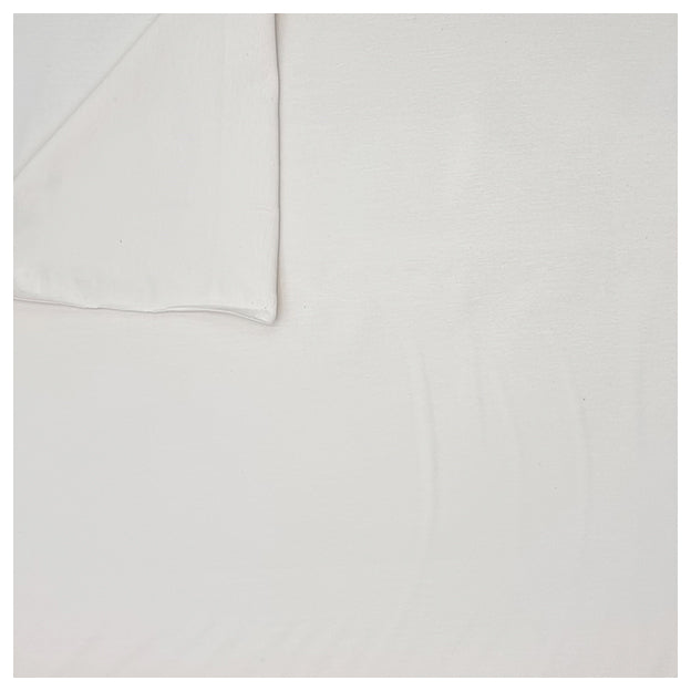 Baumwolljersey uni naturweiß