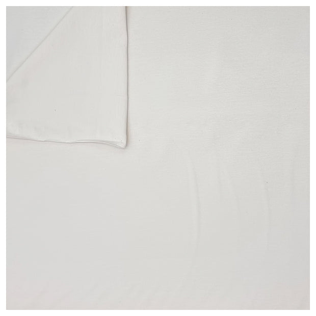 Baumwolljersey uni naturweiß