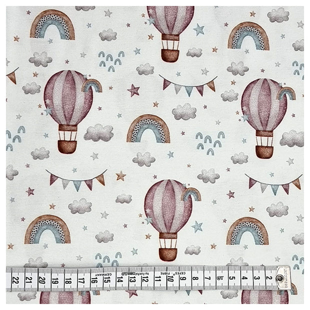 Jersey Regenbogen mit Heißluftballon