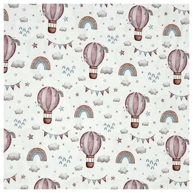 Jersey Regenbogen mit Heißluftballon