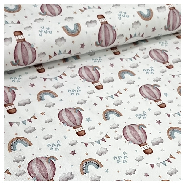 Jersey Regenbogen mit Heißluftballon