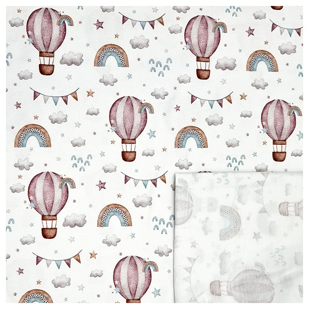 Jersey Regenbogen mit Heißluftballon