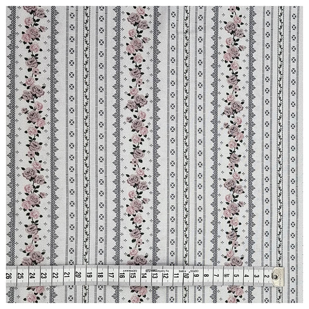 Baumwolle Ellie-Roses grau
