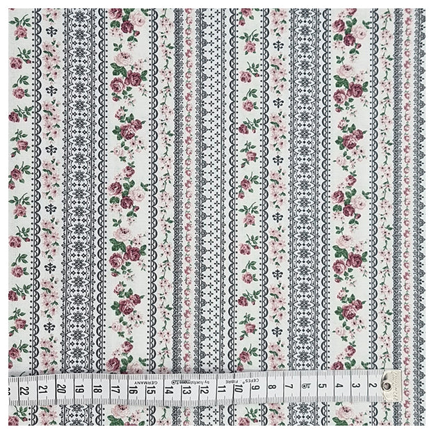 Baumwolle Ellie-Roses anthrazit