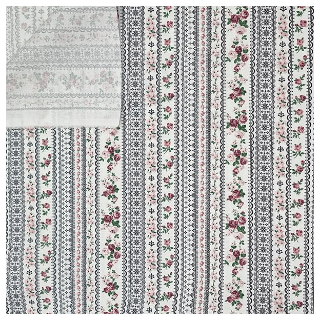 Baumwolle Ellie-Roses anthrazit