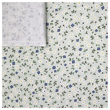 Baumwolle Blumen mint und blau