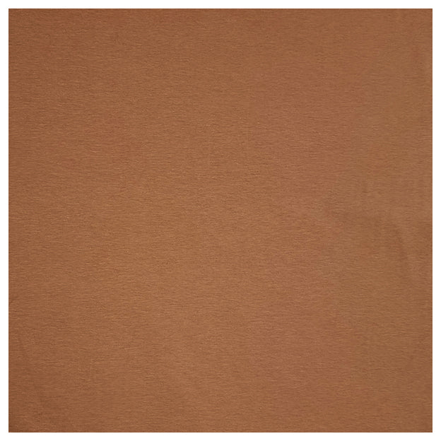 Baumwolljersey uni karamel