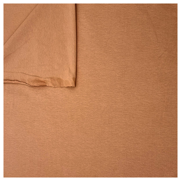 Baumwolljersey uni karamel