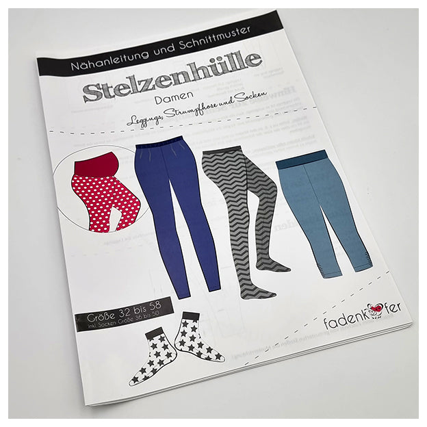 Papierschnittmuster Leggings Damen Größe 32-58
