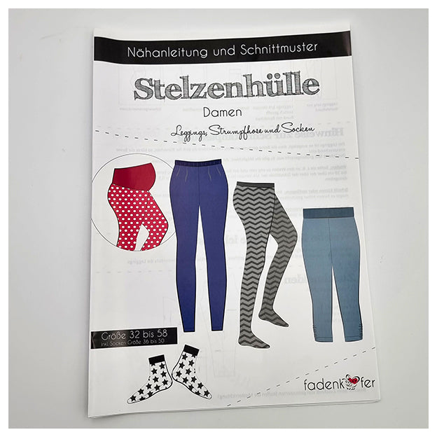 Papierschnittmuster Leggings Damen Größe 32-58
