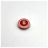 Knöpfe Blumen rot 14mm
