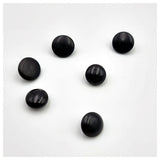 Polyesterknopf mit Öse schwarz in verschiedenen Größen