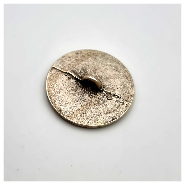 Metallknöpfe Blumen altsilber 28mm