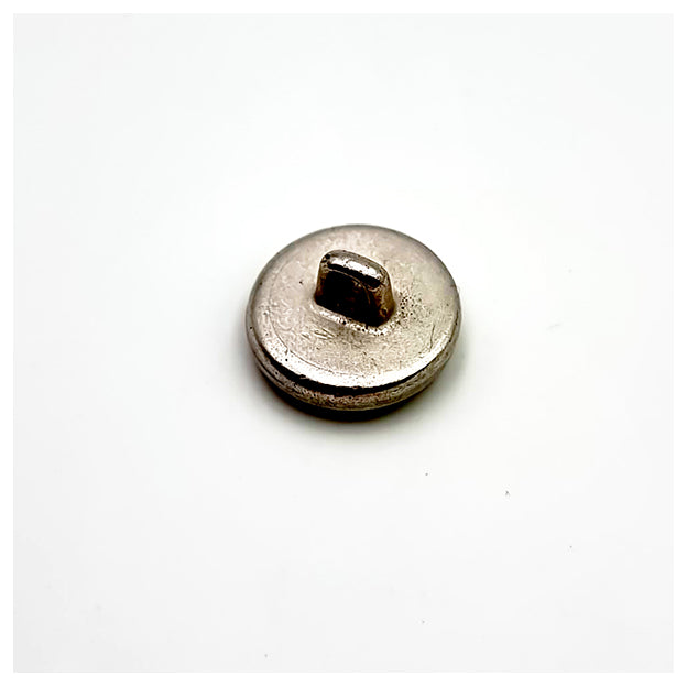 Metallknöpfe mit Blumen blau 15mm