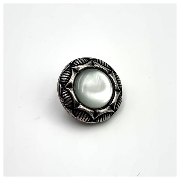 Metallknöpfe mit weiß 15mm