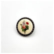 Trachtenknopf mit Blumenstrauß 15mm